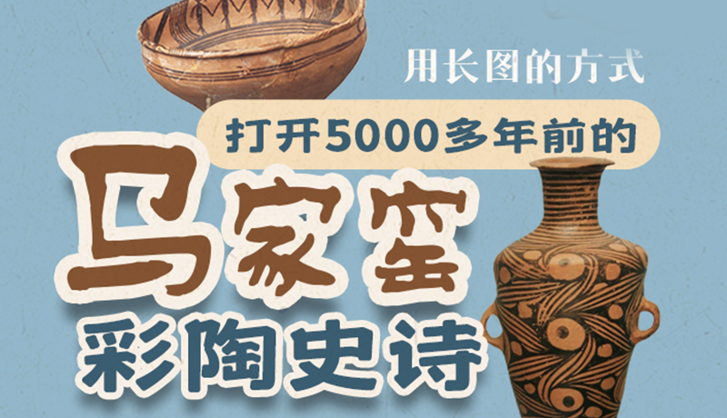 用长图的方式,打开5000多年前的马家窑彩陶史诗