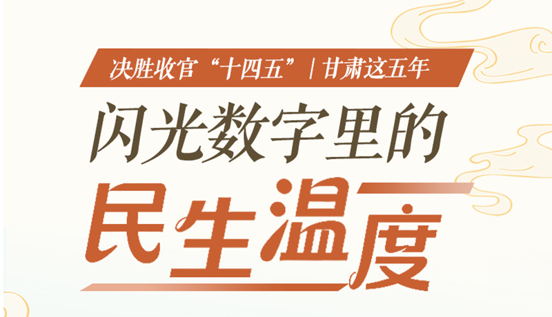 长图|甘肃这五年·闪光数字里的民生温度