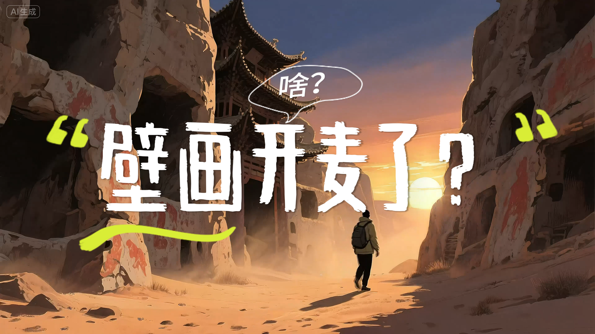 【何以中国·壁画里的中国】AI视频|啥？壁画开麦了！