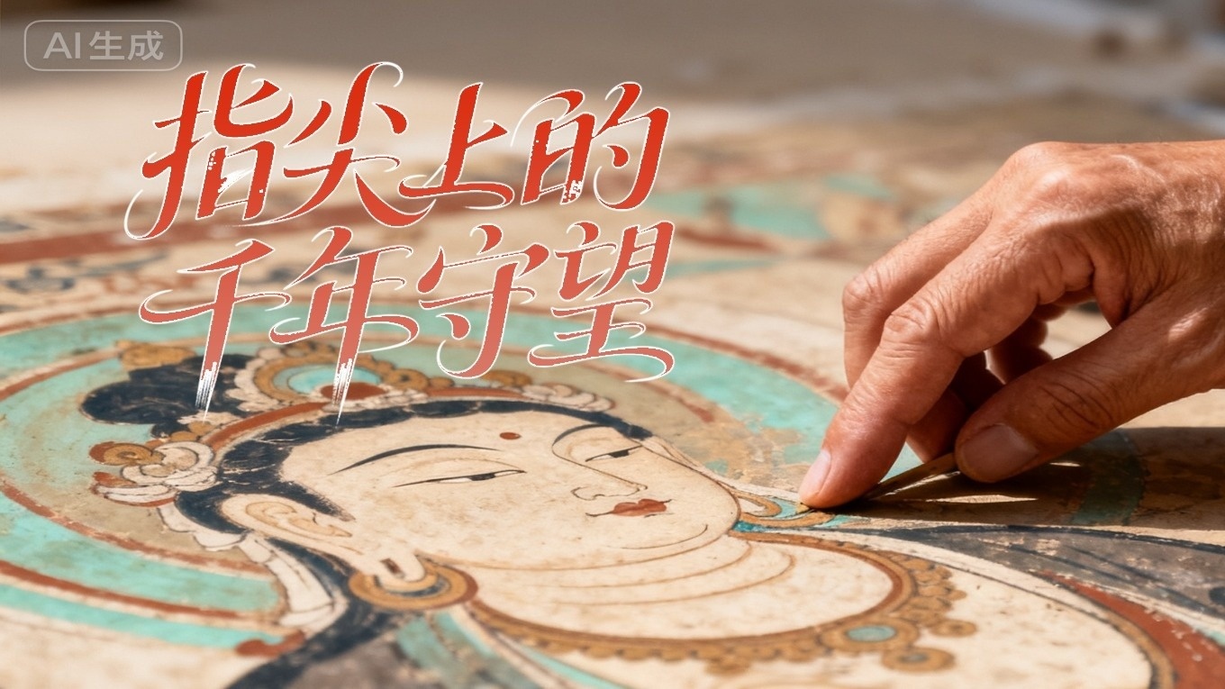 【何以中国·壁画里的中国】SVG｜指尖上的千年守望——甘肃壁画守护人