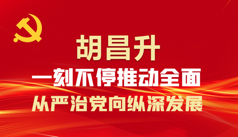 图解|胡昌升:一刻不停推动全面从严治党向纵深发展